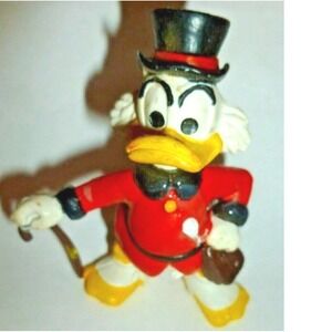 Vintage 1988 Disney Scrooge McDuck PVC Figure - Bully W. Germany - DuckTales